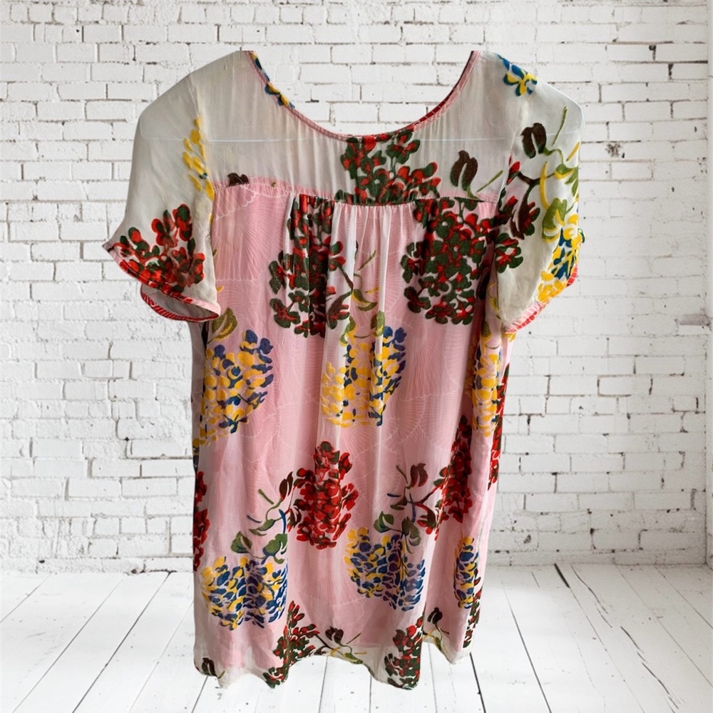 Anthropologie Maeve Dress Floral Velvet XS
